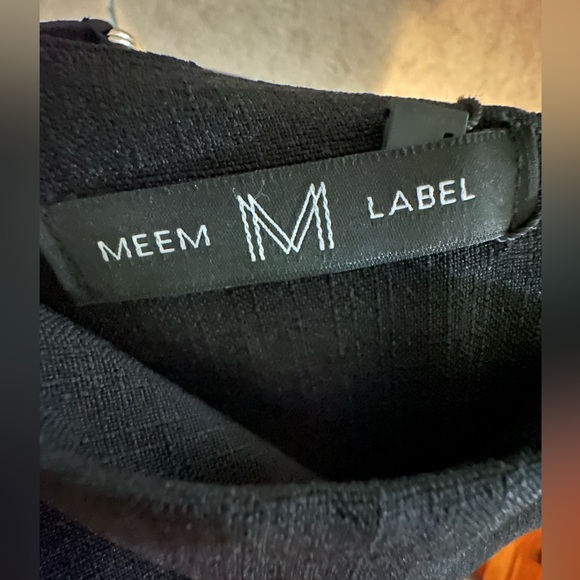 NWT MEEM Label Black Midi Dress w/pockets UK SZ: SM (see last pic - size guide) - Picture 12 of 16